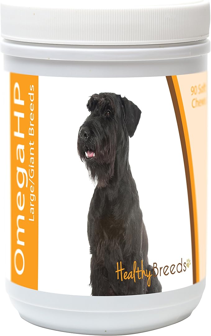 Giant Schnauzer Omega HP Fatty Acid Skin and Coat Support Soft Chews 90 Count