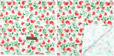 Lionheart Glory Floral Dog Bandana - Spring Summer Washable Soft Scarf, Square Adjustable for Medium Large Dogs (1 Pack)