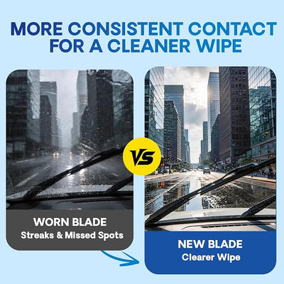 5 PLUS 20 and 20 Inch Front Wiper Blades 2-Pack, Size Pair Options | Windshield Wiper Size Pairs, Multi-Adapter Design, Smooth Wiping, All-Weather Performance, Easy Install