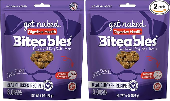 1 Pouch Digestive Health Soft Dog Treats, 6 Oz (Pack of 2)
