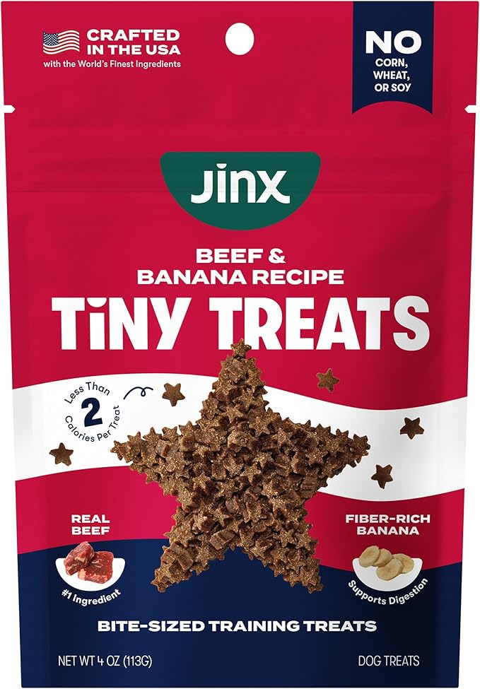 Beef Dog Training Treats - Healthy All-Natural Mini Bite-Sized Dog Treats for Training with Grass-Fed Beef - Pet Products for All Dogs (Puppies, Adults & Seniors) - 4oz