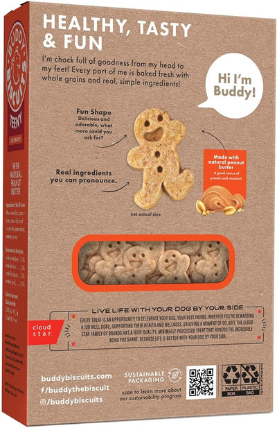 Buddy Biscuits Teeny Crunchy Dog Treats, Peanut Butter, 8 oz. Box