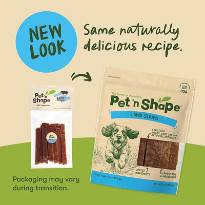 Pet 'n Shape Lamb Jerky Dog Treats - 3 Ounce