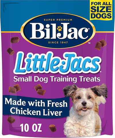 Bil-Jac Little-Jacs Small Dog Training Treats | Soft Chicken Liver Recipe | 10 oz