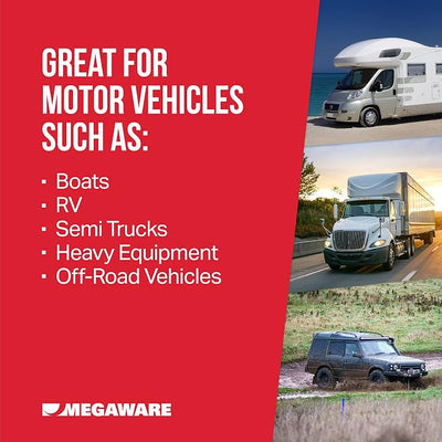 MEGAWARE KEELGUARD BatteryGuard Protector - Great for Boats, RVs, Semi Trucks, and Off-Road Vehicles - Shock and Vibration Absorber - Fits up to Group 31 Batteries (12.75 x 6.88 x 0.375 in) | Great for Boats, RVs, Semi Trucks, Off Road Vehicles, Fits u...