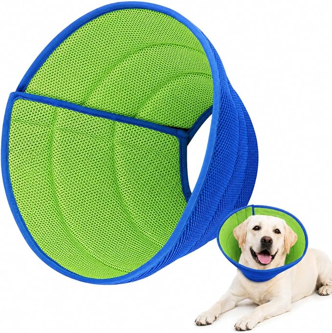 Soft Dog Cone Collar to Stop Licking After Surgery, Comfy Dog Cone Alternative for Large Medium Small Dogs/Cats, Adjustable Washable E-Collar for Spay Neuter Recovery and Neck Protection