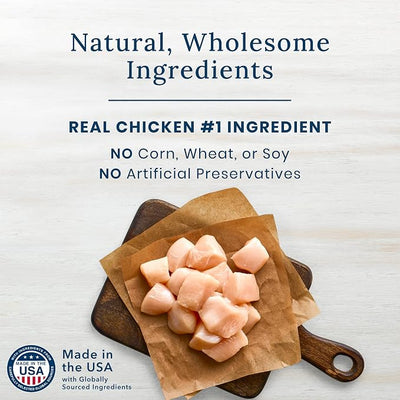 Blue Buffalo True Chews Premium Morsels Natural Dog Treats, Chicken 11 oz Bag (Pack of 6)