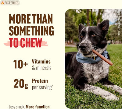 Natural Farm Collagen Sticks for Dogs (6 Inch, 25 Pack), Odor-Free Long Lasting Chews & Rawhide Alternative - 95% Collagen, Low Fat, High Protein - Best Dental Dog Treats - Medium & Large Dogs