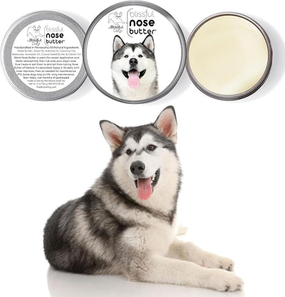 The Blissful Dog Malamute Unscented Nose Butter - Dog Nose Butter, 8 Ounce