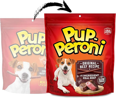 Pup-Peroni Original Beef Recipe Dog Treats, 22.5 Oz. Bag (Pack of 2)