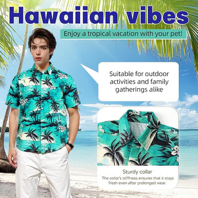 Dog Shirts Hawaii Dog Clothes for Small Medium Large Dogs Owner and Pet Shirts are Sold Separately