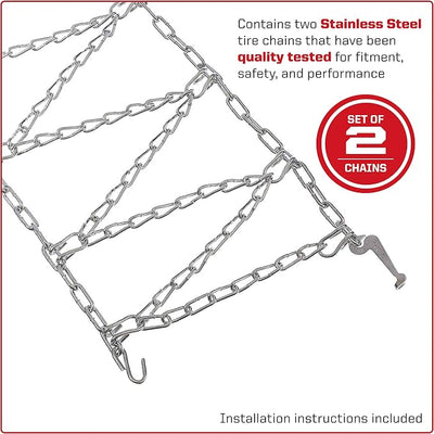 Arnold 490-241-0029 16-Inch x 6.5-Inch Snow thrower Tire Chains