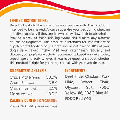 GOOD 'N' FUN Ribs Long-Lasting Dog Treat, with Real Proteins, Beef Hide and Premium Chicken, Supports Dental Health, Mental Stimulation, 24 oz