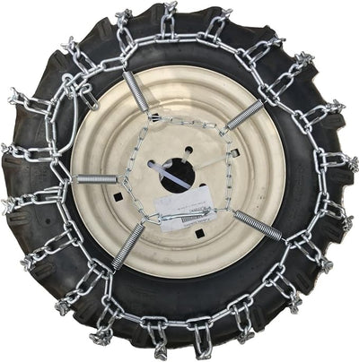 TireChain.com Spring Tire Chain Tensioners (Pair) – Heavy Duty Steel Tighteners for ATV, Lawn Tractor, Snow Blower & Garden Tires – Fits 13x5x6, 14x4.5x6, 15x6x6 & More