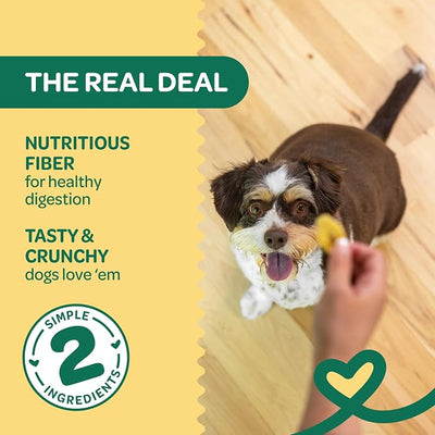 Wholesome Pride Banana Bites Dog Treats – 2-Ingredient Banana Chips for Dogs, Grain-Free, Banana & Coconut Oil, 8 oz