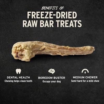 Vital Essentials Freeze-Dried Raw Turkey Neck Dog Treat & Natural Chew, 2-Pack | Single Ingredient Dog Treat for Medium Chewers | Made in USA