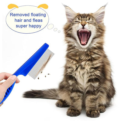 6 Pcs Flea Lice Comb,Stainless Steel Tear Stain Remover,Professional dog eye comb, Flea and Tick Combs for Dogs & Cats, Fine Tooth Dog Comb for Grooming