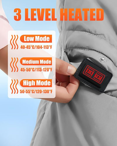 CYCYHEAT Kids Heated Blanket Battery Operated - Boys and Girls 7.4V DC Portable Cordless USB Heating Blanket for Outdoors