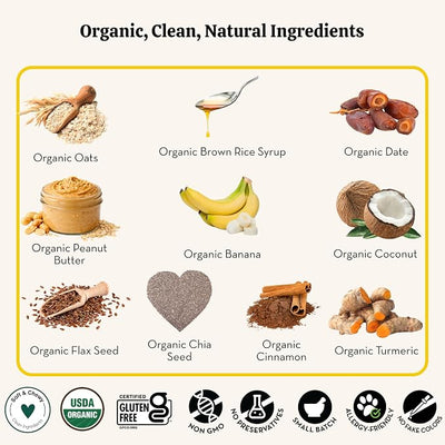 Lord Jameson Banana Pops 6 oz: Organic Soft & Chewy Dog Treats | Natural Puppy & Senior Treats | Easy Chew Hypoallergenic Dog Snacks | Gourmet Healthy Training Treats for Small & Large Dogs
