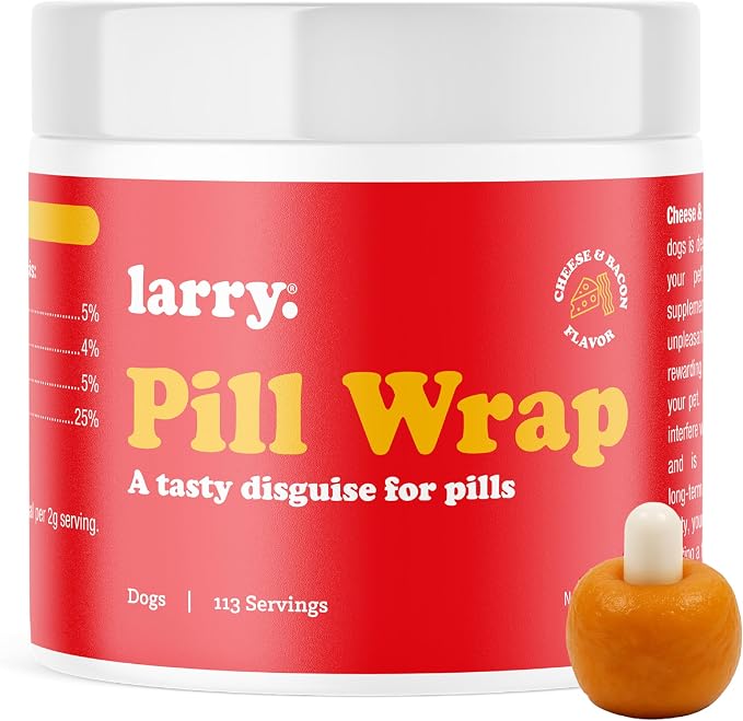 Cheese & Bacon Pill Wrap for Dogs - Pet Pill Paste - Hide Dog Medication Pockets - Dog Treats for Medicine Hide Pill - 59 Servings - 8 oz - Made in USA