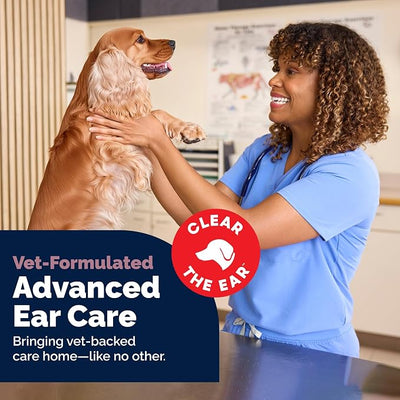 Vetnique Oticbliss Dog Ear Infection Treatment for Dogs & Cats, Otic Ear Solution with 0.2% MicroSilver BG and 1% Hydrocortisone, Medicated Drops for Yeasty Odor, Discharge, Redness, Swelling