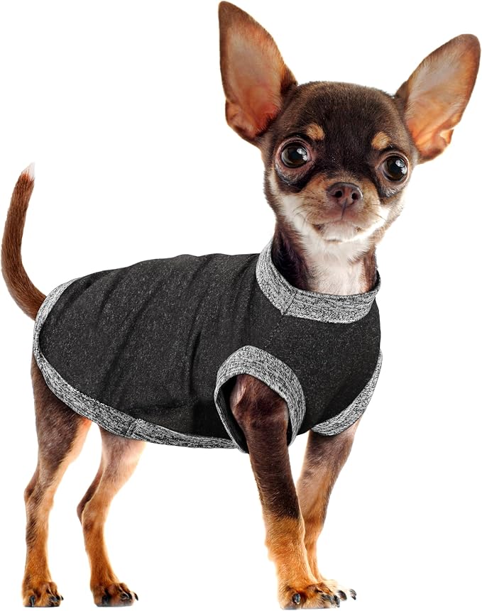 Chic Ion Polyester Dog Vest: Adorable Fashion Apparel for Small, Medium, and Large Breeds - Moisture-Wicking, Soft, Anti-Static, Durable, Easy-to-Clean Shirt - Black XL