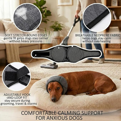 MCTOURY Dog Ear Covers for Anxiety-Relief: Fast Calms Dogs in 1 Minute | Noise Cancelling Ear Muffs for Fireworks/Thunderstorms - Designed for Small Breeds Dachshund/Westie/Shiba Inu