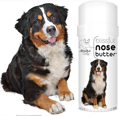 The Blissful Dog Bernese Mountain Nose Butter, Versatile Dog Nose Balm for Dry Nose, Handcrafted Nose Moisturizer, Easy-to-Apply Dog Essentials, Unscented, 2.25 oz.