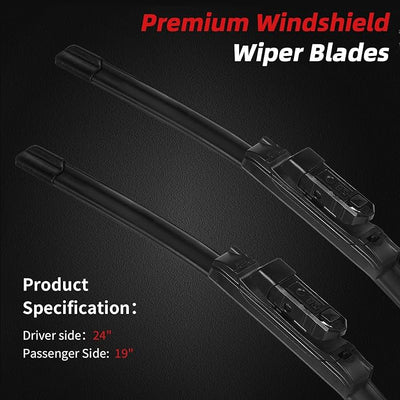 OTUAYAUTO 24"+19" Windshield Wipers Replacement for VW Volkswagen Jetta 2011-2023 Passat 2012-2018 CC 2013-2017 Top Lock Front Window Wiper Blades (Pack of 2)