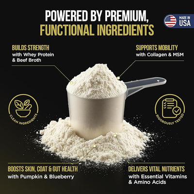 (10 Pounds) 604 Servings - 2 Pack of 5 Pounds Dog Weight Gainer - Weight Gain Supplements for Dogs - Canine and Dog Muscle Builder - Made in The USA
