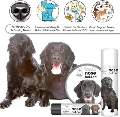 The Blissful Dog Flat-Coat Retriever Unscented Nose Butter - Dog Nose Butter, 0.50 Ounce