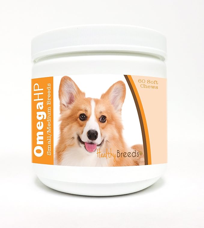 Pembroke Welsh Corgi Omega HP Fatty Acid Skin and Coat Support Soft Chews 60 Count