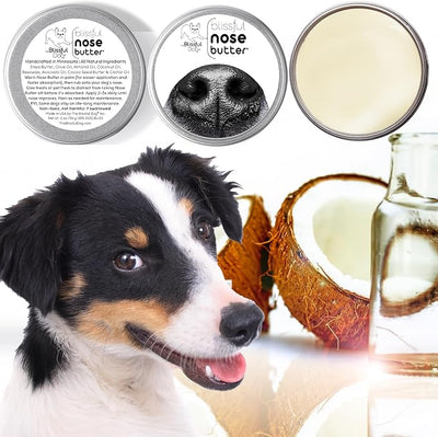 The Blissful Dog Every Dog Nose Butter, Versatile Dog Nose Balm for Dry Nose, Handcrafted Nose Moisturizer, Easy-to-Apply Dog Essentials, Unscented, 4 oz.