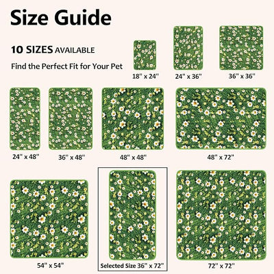 Washable Pee Pads for Dogs, Reusable Puppy Potty Training Pads, Ultra-Absorbent Thick Waterproof Leak-Proof Non-Slip Pads & Mat for Crate, Playpen, Floor, Whelping & Housebreaking , 2 Pack 36"x72"