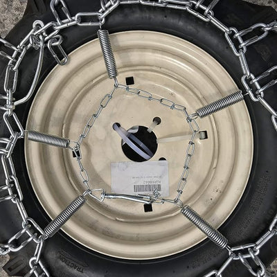 TireChain.com Spring Tire Chain Tensioners (Pair) – Heavy Duty Steel Tighteners for ATV, Lawn Tractor, Snow Blower & Garden Tires – Fits 13x5x6, 14x4.5x6, 15x6x6 & More