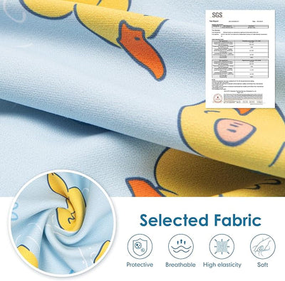 cyeollo Recovery Suit for Dogs Surgery Suit Female Spay Soft Pet Onesie Bodysuit Male Dog Neuter, Small Dogs Surgical Recovery Shirt, Yellow Duck, S