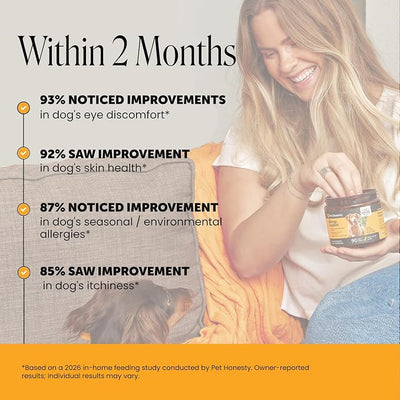 Dog Allergy Relief Immunity Chews - Paw Licking, Itching & Seasonal Allergies - with Colostrum, Probiotics, Turmeric & Salmon Oil - Vet Recommended Anti-Itch Supplement for Dogs (Salmon, 90 Ct)