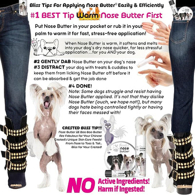 The Blissful Dog Chinese Crested Unscented Nose Butter, 2-Ounce