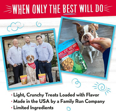 Charlee Bear Original Crunch Dog Training Treats, Liver Flavor, 3 Calories Each, Low Calorie Natural Rewards for Puppies to Adult Dogs, Made in USA, 16 oz (2-Pack)