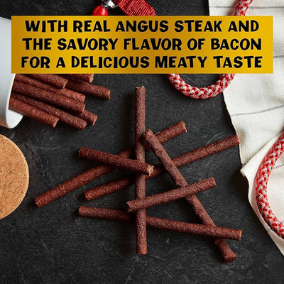 Pup-Peroni Dog Treats, Filet Mignon & Bacon Flavors, 22.5 Ounce, Made with Real Steak (Pack of 2)
