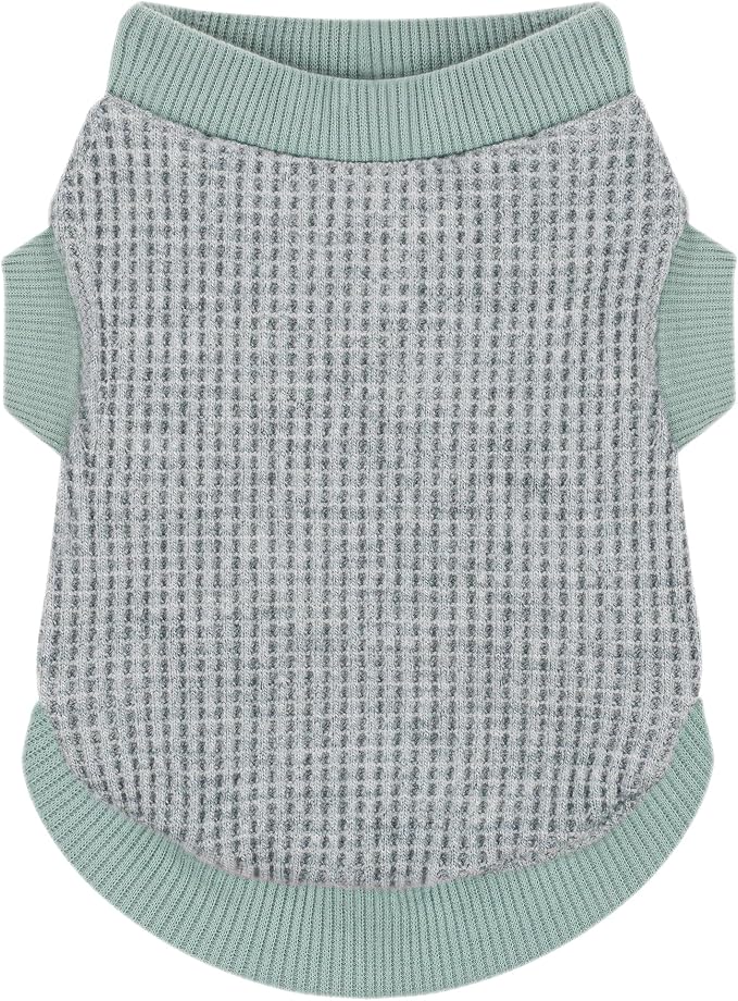 Cozy and Functional Dog Shirts for Small Puppies: Stretchable Green Attire with Easy-On Design, Ideal for Chihuahuas and Yorkies - Enhance Comfort and Playfulness on Chill Days X-Large