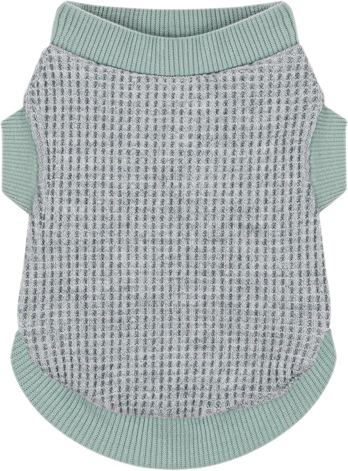 Cozy and Functional Dog Shirts for Small Puppies: Stretchable Green Attire with Easy-On Design, Ideal for Chihuahuas and Yorkies - Enhance Comfort and Playfulness on Chill Days Medium