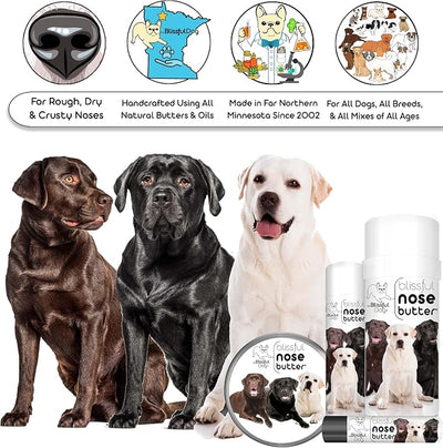 The Blissful Dog Labrador Retriever Unscented Nose Butter, 4-Ounce