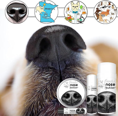 The Blissful Dog Every Dog Nose Butter, Versatile Dog Nose Balm for Dry Nose, Handcrafted Nose Moisturizer, Easy-to-Apply Dog Essentials, Unscented, 8 oz.