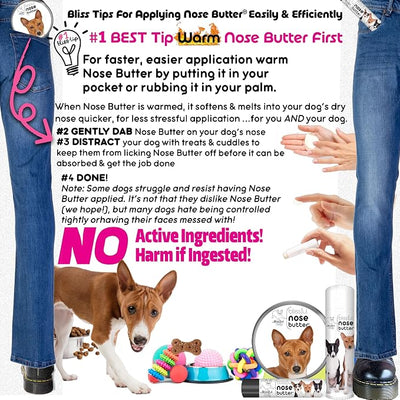 The Blissful Dog Basenji Unscented Nose Butter - Dog Nose Butter, 0.50 Ounce