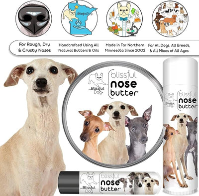 The Blissful Dog Italian Greyhound Unscented Nose Butter - Dog Nose Butter, 2 Ounce