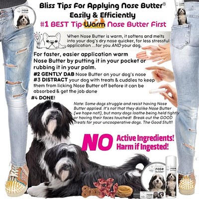 The Blissful Dog Tibetan Terrier Unscented Nose Butter - Dog Nose Butter, 1 Ounce