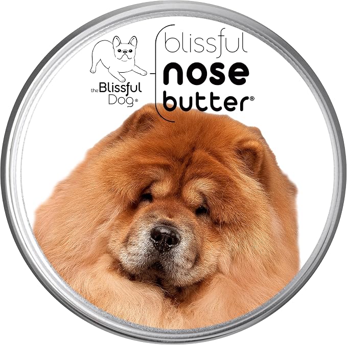 Chow Nose Butter for Dry, Cracked Skin, Lick-Safe Dog Nose Balm with Moisturizing Shea Butter, Almond, Olive, and Essential Oils, Pet Supplies, Uncented, 8 oz.