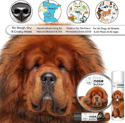 The Blissful Dog Tibetan Mastiff Unscented Nose Butter - Dog Nose Butter, 1 Ounce