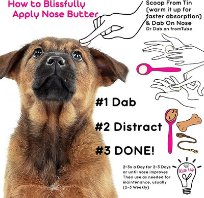 The Blissful Dog Mixed Breed Unscented Nose Butter - Dog Nose Butter, 4 Ounce